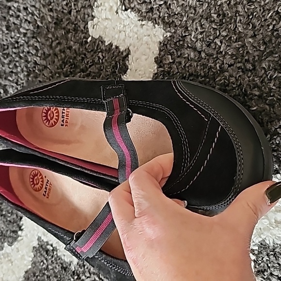 Earth Spirit 9.5 black and purple shoes SH115 - Picture 4 of 5